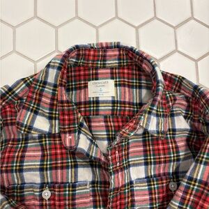 Crewcuts Plaid Red and Blue Boys Shirt